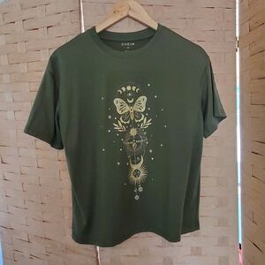 SHEIN Size XS Dark Olive Green Tee